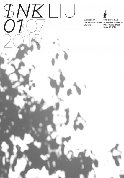 Ink painting Liu She, Poster design by Prof. Klaus Hesse