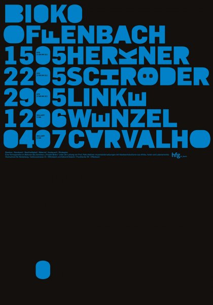 Poster series »Bioko« by Klaus Hesse