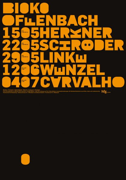 Poster series »Bioko« by Klaus Hesse